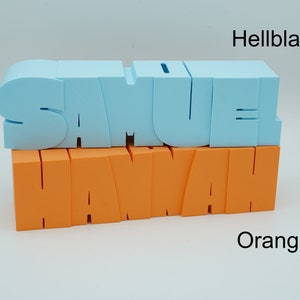 Spardose personalisiert | Custom Name Sparschwein Taschengeld | Geburtstag Taufe Weihnachten Geschenk Mädchen Junge Bild 4