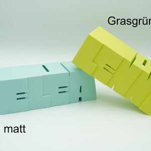 Spardose personalisiert | Custom Name Sparschwein Taschengeld | Geburtstag Taufe Weihnachten Geschenk Mädchen Junge Bild 5