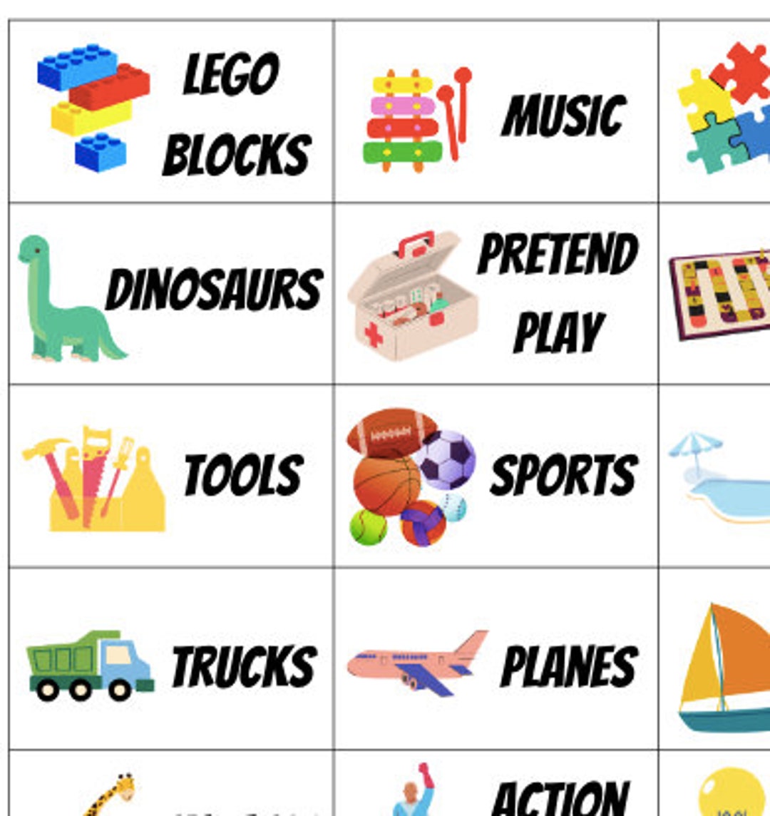 30 Printable Toybin Labels Etsy