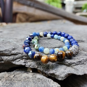 Lapis & Turquoise Power Blend Bracelet
