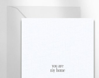 Karte Liebe you are my home | du bist mein Zuhause