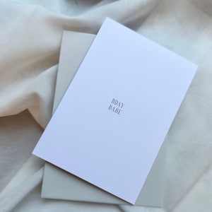 Karte Geburtstag Bday Babe | Geburtstagskarte Beste Freundin Frau | Geburtstag Karte
