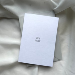 Karte Soul Sister | Postkarte Freundschaft Liebe Geburtstag Beste Freundin