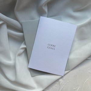 Karte Liebe Couple Goals | Jahrestag Hochzeit Valentinstag Geburstag Verlobung