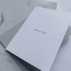 Weihnachtskarte modern alle Jahre wieder | Klappkarte mit Umschlag | Leinenpapier