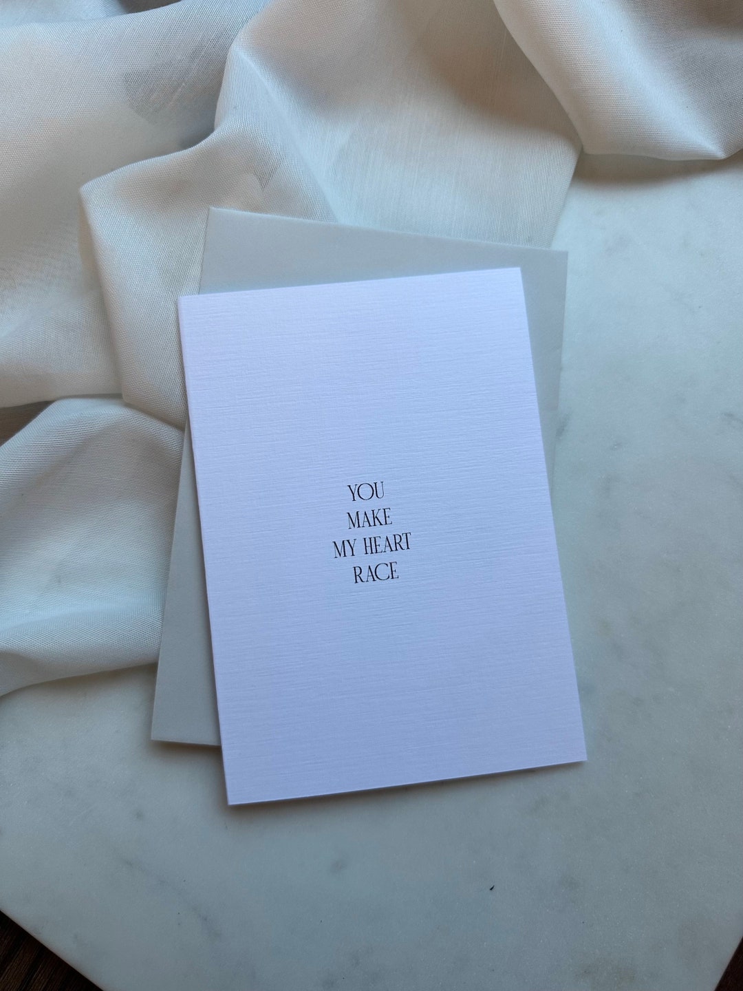 Card Love You Make My Heart Race Love of My Life Valentine's Day Card ...