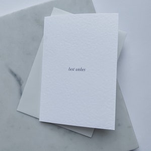 Karte Silvester Weihnachten Best Wishes | Klappkarte mit Umschlag | Strukturpapier