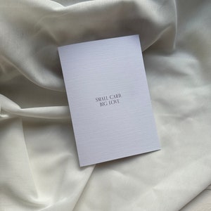 Karte Small Card Big Love | Freundschaft Liebe Glückwunschkarte