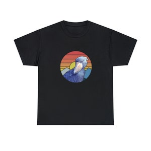 Shoebill Stork T-Shirt Unisex Heavy Cotton Tee