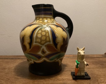 Gouda Pottery - Ivora jug - Art Nouveau - Plateel Nova - 1920’s