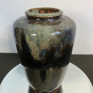 Pieter Groeneveldt, Voorschoten, Holandia - wazon ceramiczny model 8 z glazurą kroplową - piękny wazon od tego ważnego holenderskiego ceramika