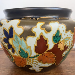 ゴーダ陶器 キャッシュポット 秋の装飾 AUTOMNE - ゲリア・アーネム - 1930年代
