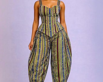 African Two Piece Pant Suit For Women