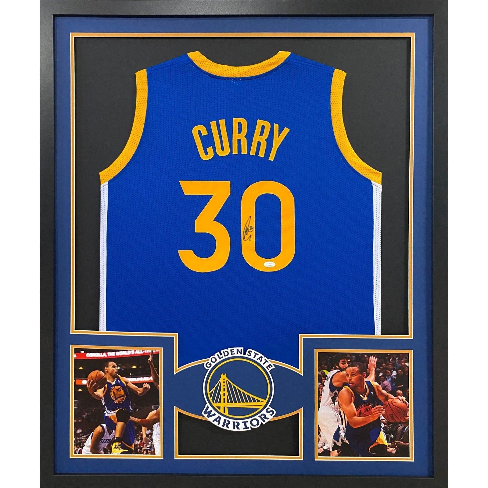 Steph Curry Framed Signed Jersey Autographed JSA Signed Golden State ...