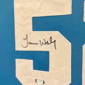 James Worthy Framed UNC Jersey PSA/DNA Autographed Signed North Carolina
