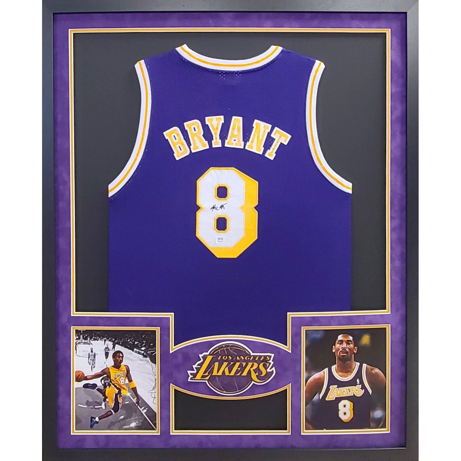 Kobe Bryant Signed Los Angeles Lakers #24 Game Model Jersey PSA DNA COA  Framed