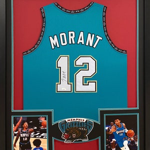 Ja Morant Framed Signed Jersey JSA Autographed Memphis Grizzlies BR