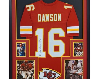 Len Dawson Framed Jersey JSA Autographed Signed Kansas City Chiefs