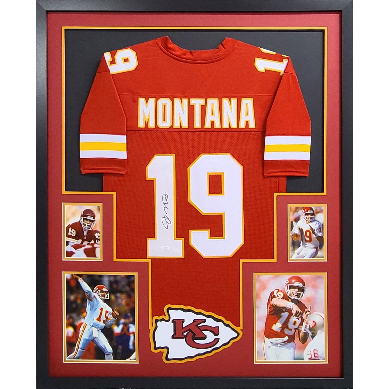 Joe Montana Framed Jersey Jsa Autographed Signed Kansas City Chiefs