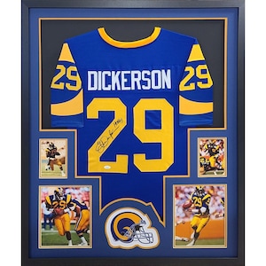 Framed Eric Dickerson Los Angeles Rams Autographed Mitchell & Ness