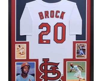 Lou Brock Signed Jersey JSA Autographed St. Louis Cardinals