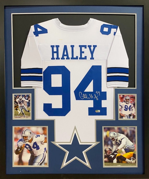 Charles Haley Signed Framed Jersey Beckett BAS Autographed Dallas