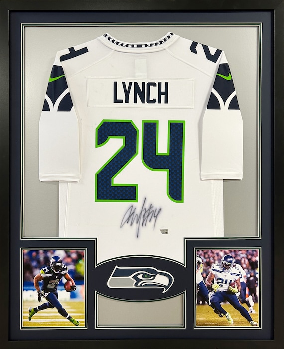 Nfl Jersey Marshawn Lynch Jersey White Marshawn Lynch Framed White