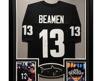 Jamie Foxx Framed Movie Jersey Any Given Sunday JSA Autographed Willie Beaman