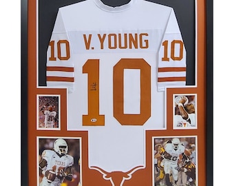 Vince Young Signed Framed Jersey Beckett Autographed Texas Longhorns