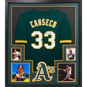Jose Canseco Autographed Oakland White Custom Baseball Jersey - BAS