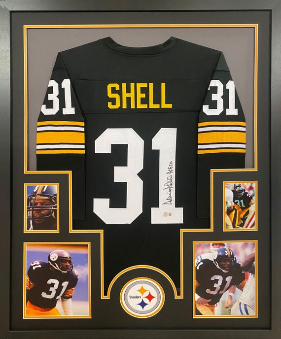 Donnie Shell Signed Framed Jersey Beckett Autographed Pittsburgh