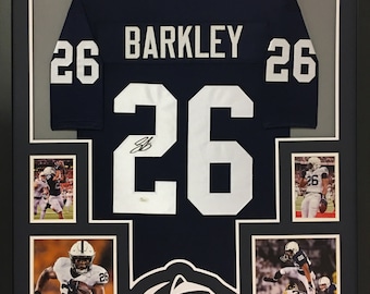 Saquon Barkley Framed Jersey JSA Autographed Signed Penn State BN4