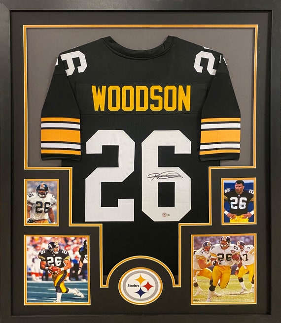 Rod Woodson Framed Signed Jersey Beckett Autographed Pittsburgh