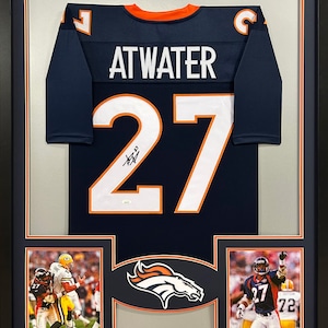Steve Atwater Framed Signed Denver Broncos Jersey JSA COA Autographed