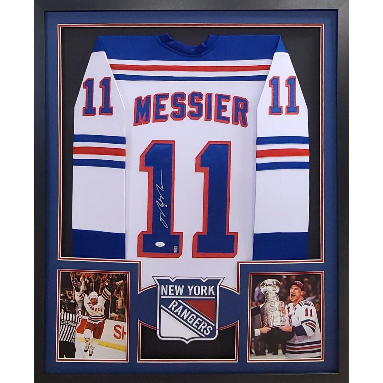 Mark Messier Vancouver Autographed Beckett Hockey Card Magazine JSA CO -  All Sports Custom Framing
