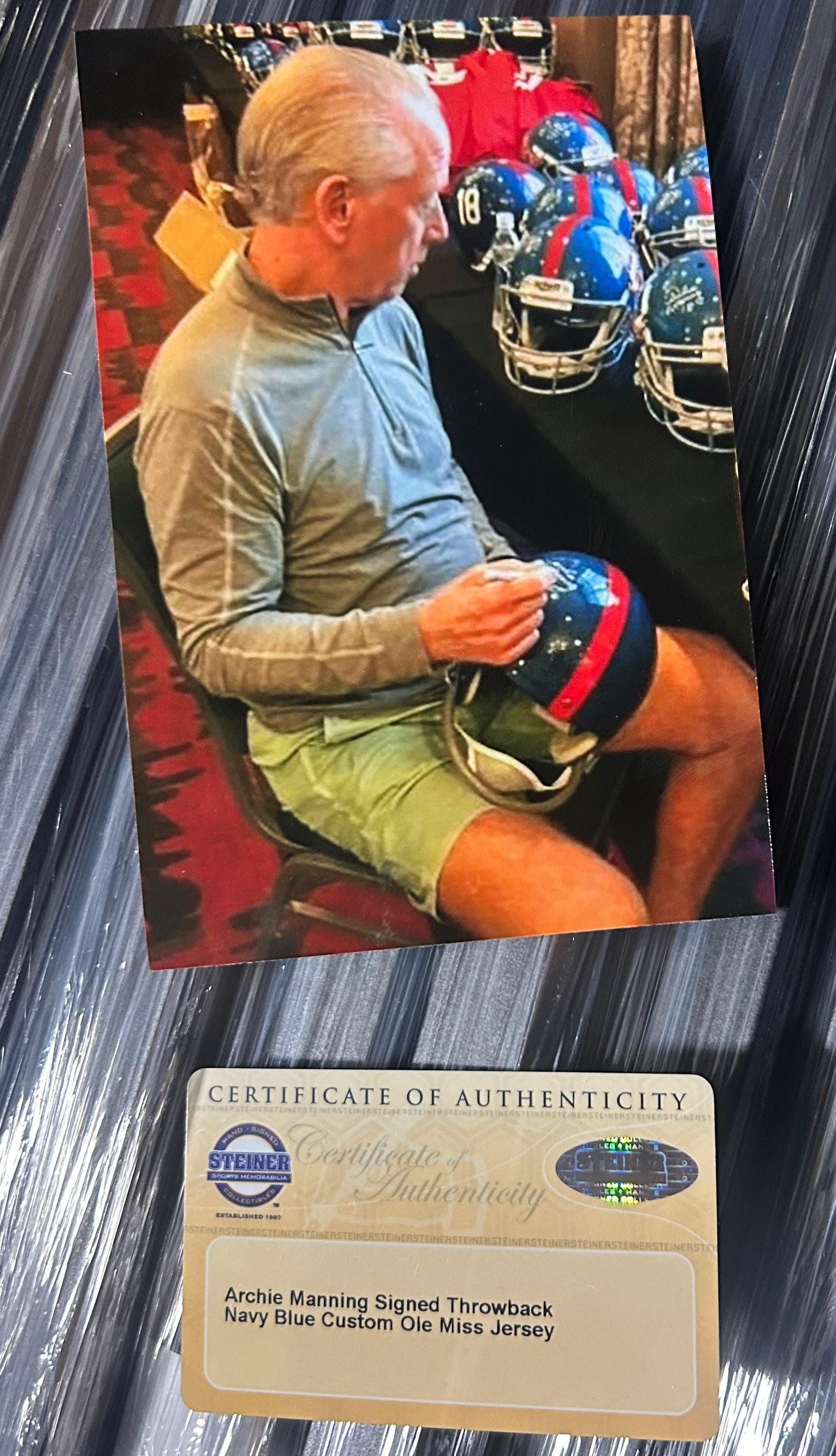 Archie Manning Ole Miss Signed Helmet Figure | TikTok, image size:1723x3000