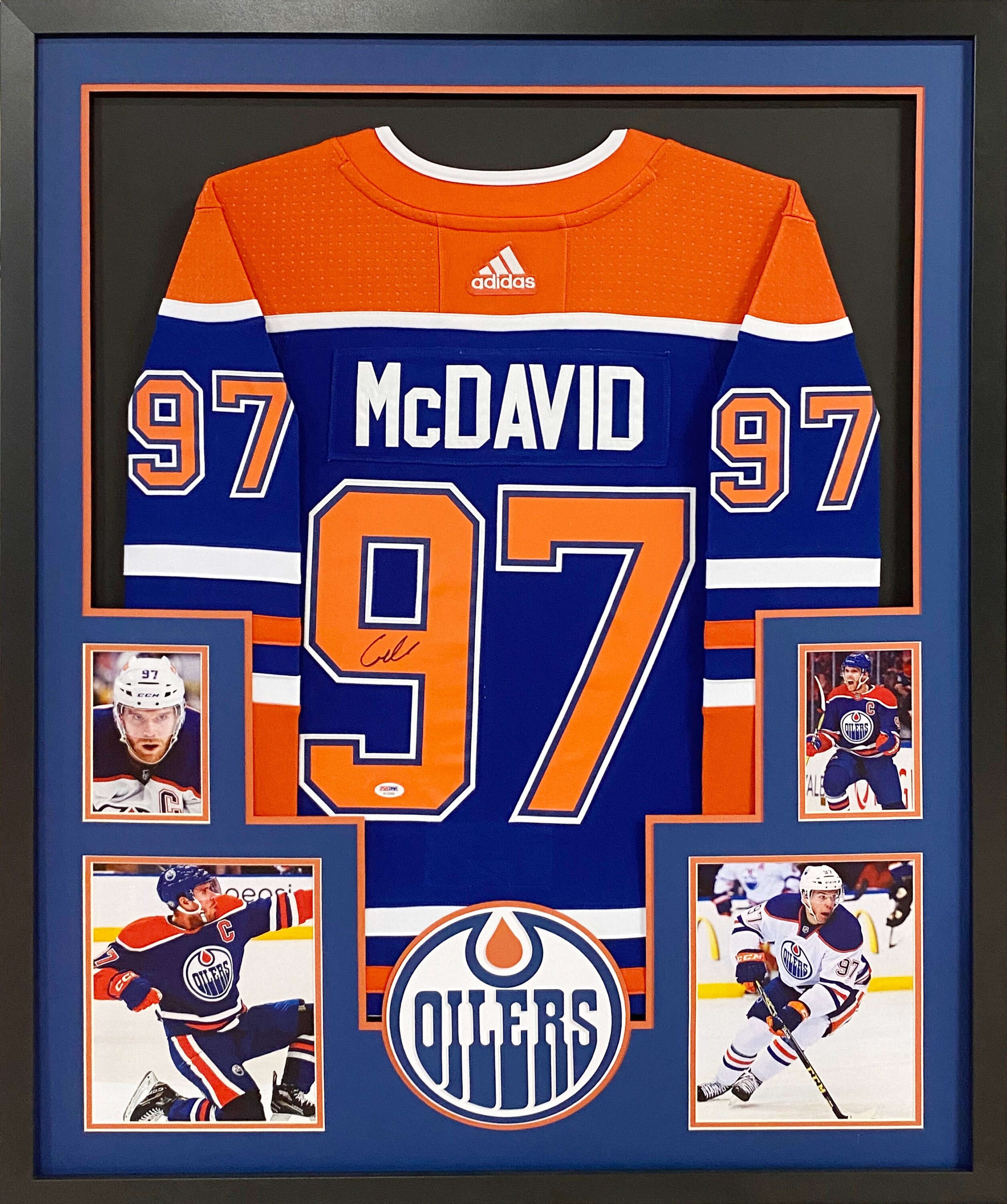  CONNOR MCDAVID EDMONTON OILERS ALTERNATE AUTHENTIC 56 JERSEY :  Sports & Outdoors