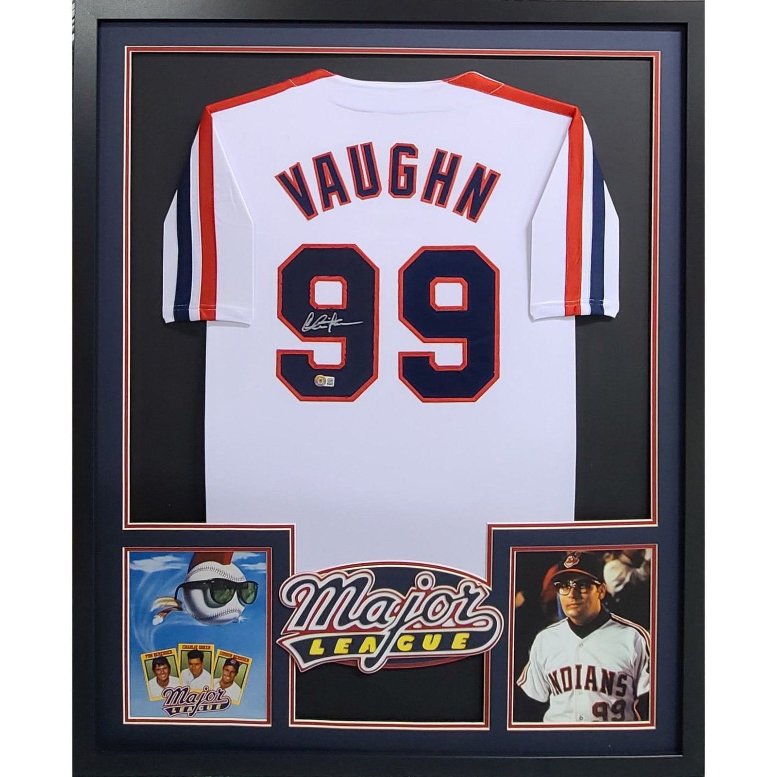  Classic Reels Major League 'Ricky Vaughn' Baseball Jersey :  Sports & Outdoors
