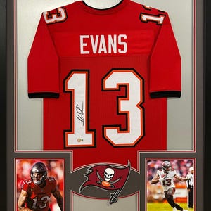 Mike Evans Framed Signed Jersey Autographed Tampa Bay Buccaneers Beckett