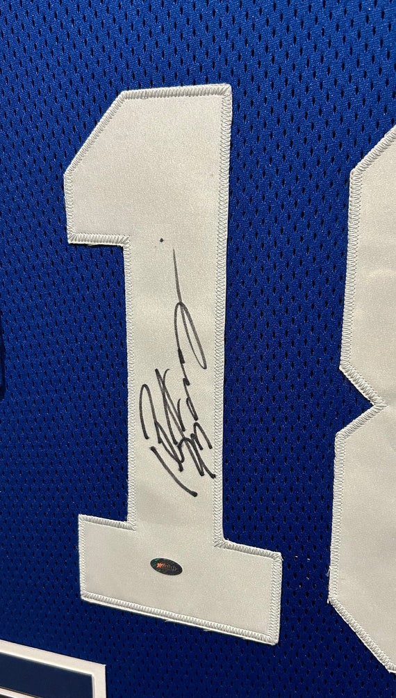 peyton manning framed autographed jersey