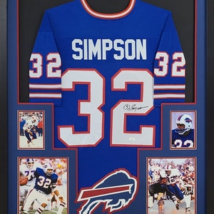 OJ Simpson Framed Signed Jersey JSA Autographed Buffalo Bills O.J.