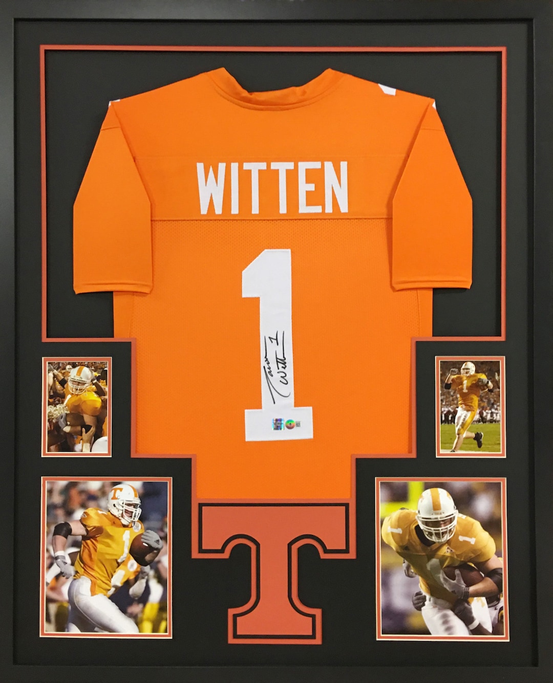 Jason Witten Framed Signed Tennessee Jersey Beckett Autographed Etsy
