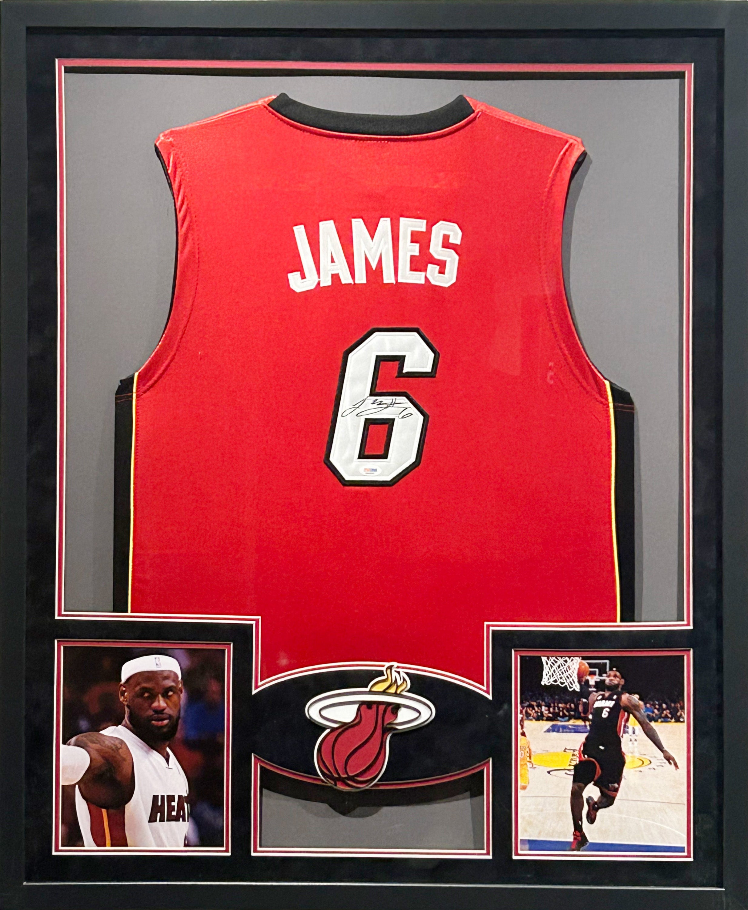 Buy Lebron James Framed Signed Jersey PSA DNA Autographed Signed Miami Heat Online in India Etsy
