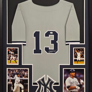Alex Rodriguez Framed Signed Grey Jersey JSA Autographed NY Yankees