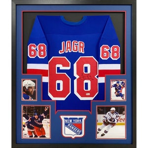 Jaromir Jagr Autographed New York Custom Hockey Jersey - BAS