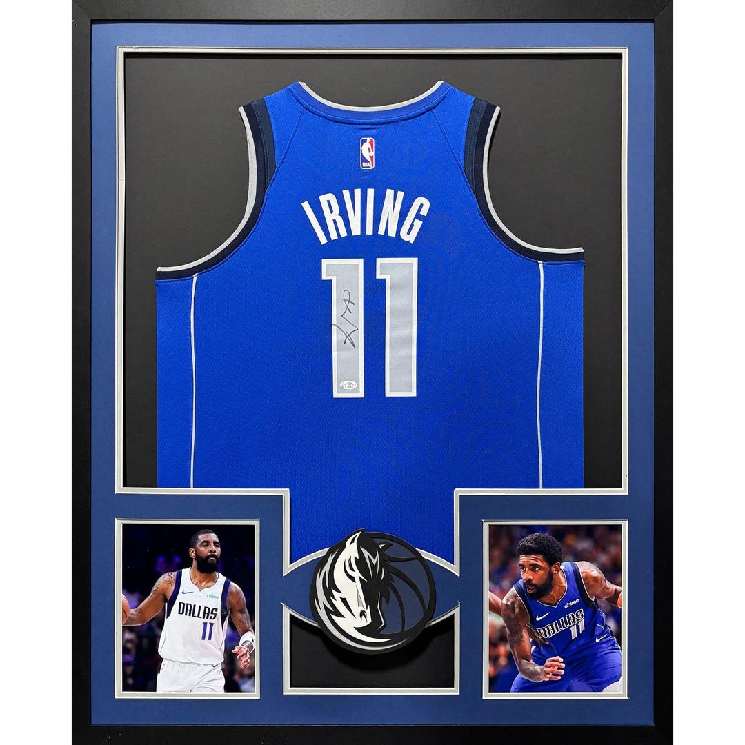 【PSA鑑定済】KYRIE IRVING 直筆サイン入りジャージ Kyrie Irving Signed Framed Jersey PSA/DNA Autographed Dallas