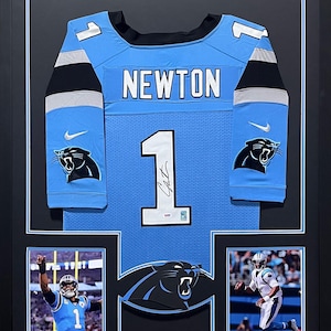 Cam Newton Framed Jersey PSA/DNA Autographed Signed Carolina Panthers