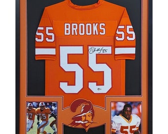 Derrick Brooks Framed Signed TB Jersey Beckett Autographed Tampa Bay Buccaneers