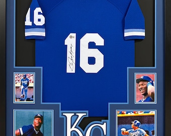 Bo Jackson Signed Framed Royal Jersey Beckett Autographed Kansas City Royals