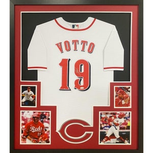 Joey Votto Framed Signed Jersey JSA Autographed Cincinnati Reds